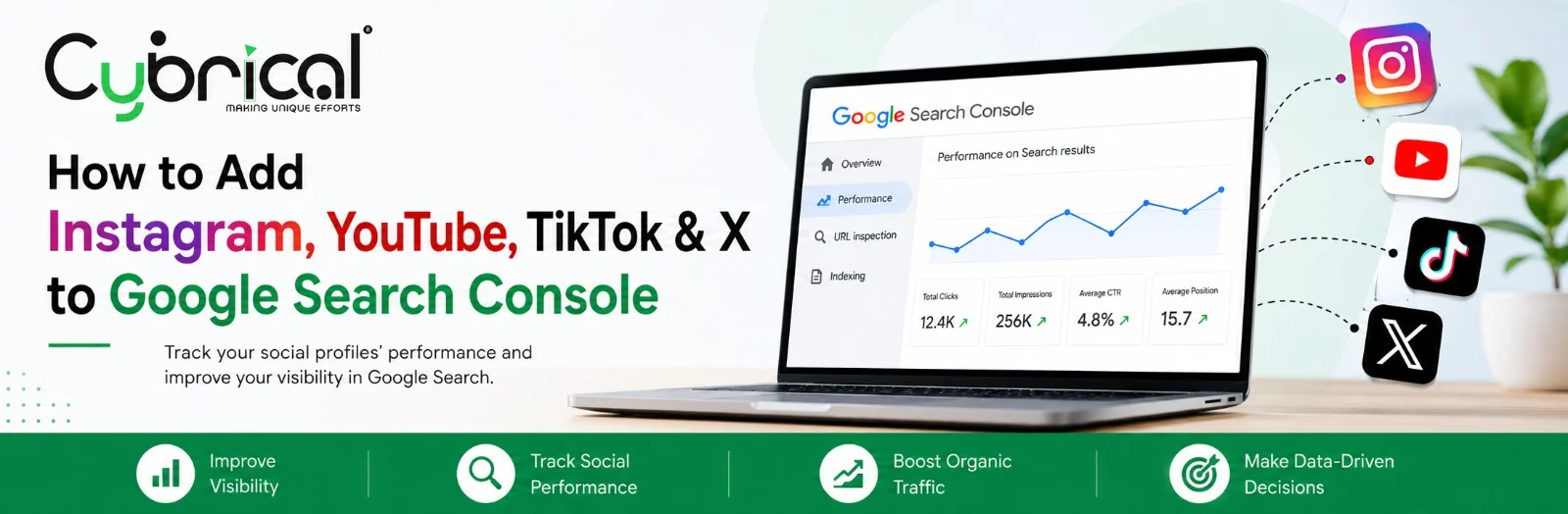 How to Add Instagram, YouTube, TikTok & X to Google Search Console